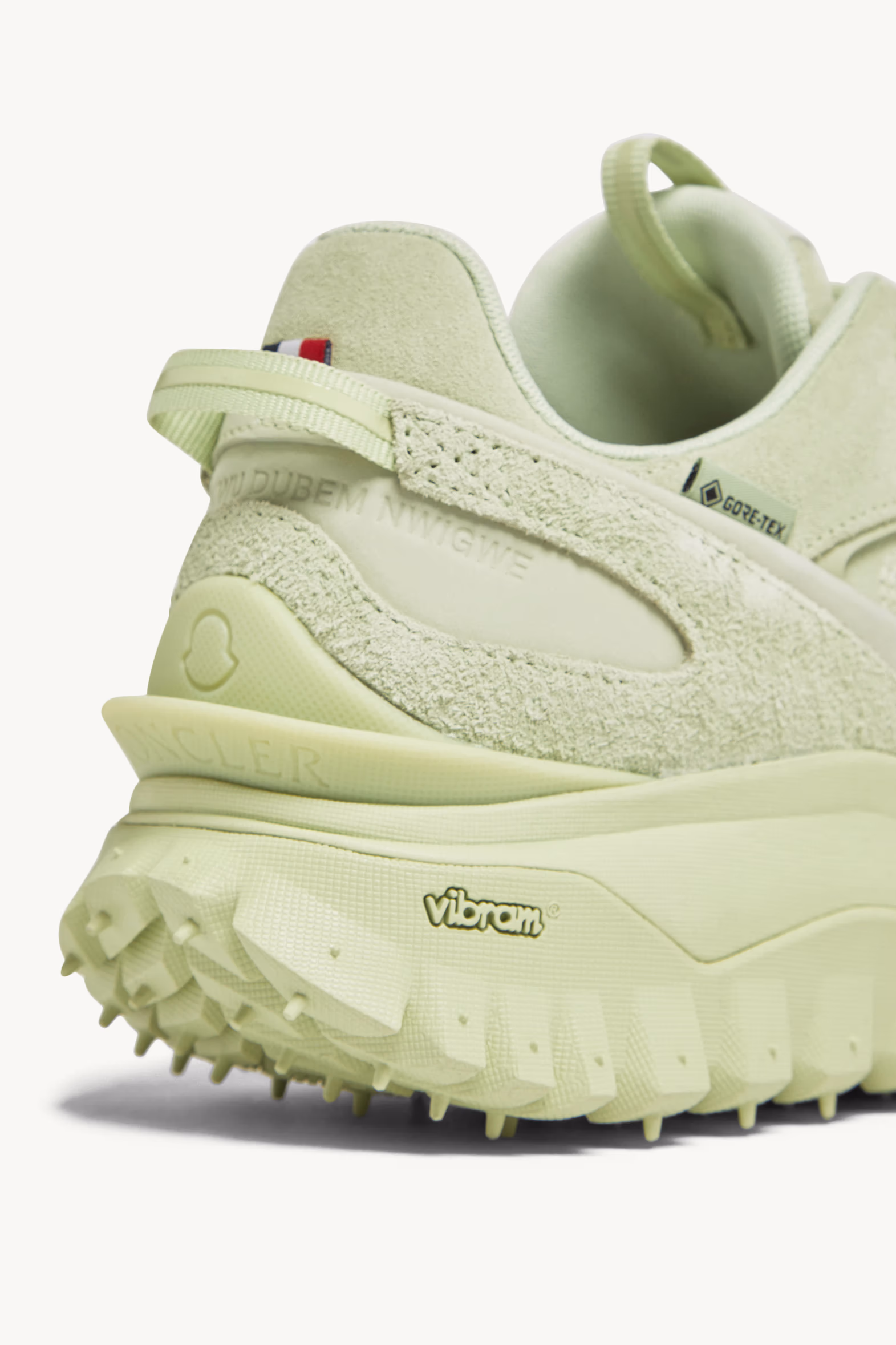 Trailgrip Momint Nubuck & Suede Sneakers Women Pastel Green Moncler 4
